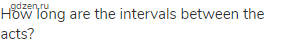 How long are the intervals between the acts? 