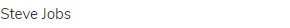 Steve Jobs