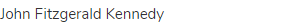 John Fitzgerald Kennedy