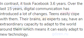 In contrast, it took Facebook 3.6 years. Over the last 15 years, digital communication has