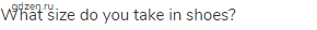 What size do you take in shoes?