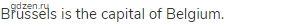 Brussels is the capital of Belgium.