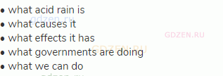 &bull; what acid rain is<br>