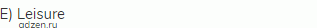 E) Leisure