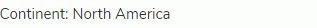 Continent: North America