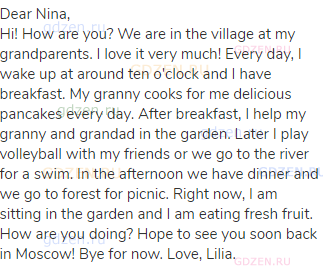 Dear Nina,<br>