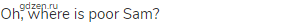 Oh, where is poor Sam?