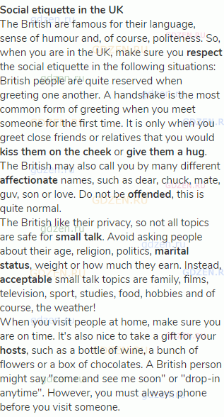<strong>Social etiquette in the UK</strong><br>